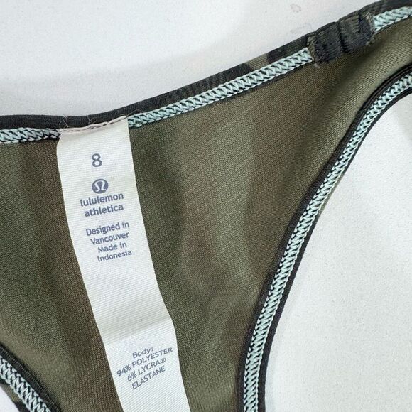 Lululemon Tank Top Womens 8 Green Biggie So Butterfly Cool Racerback Light Luon - Picture 3 of 9